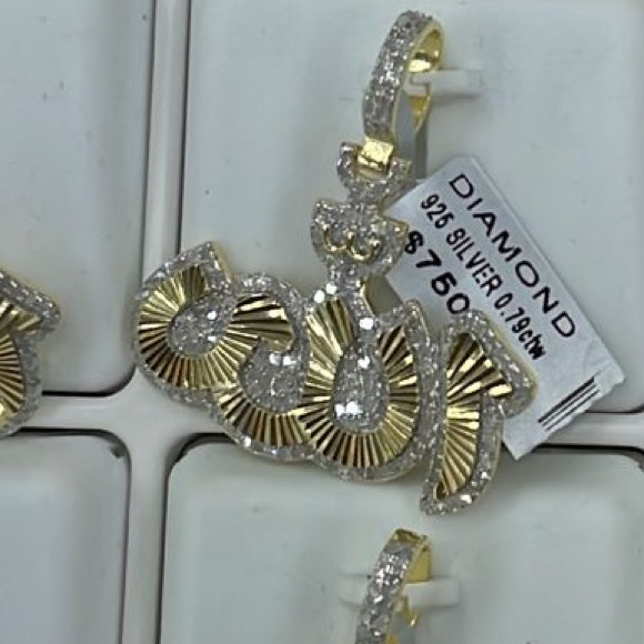 Real Diamond Allah Pendant charm custom made .79ct appraisal included BEST GIFT! - Picture 8 of 8